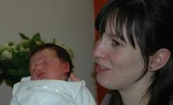 Baby diary entry: newborn baby and mother