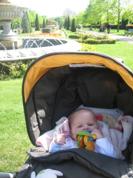 Five months old baby in Regent's Park London