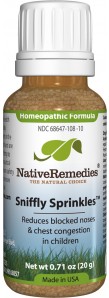 Native Remedies Sniffly Sprinkles bottle
