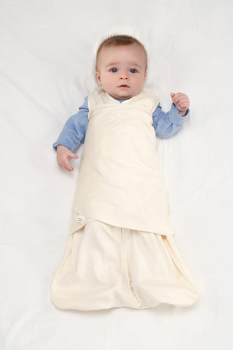 Arms out of halo swaddle sleep sack