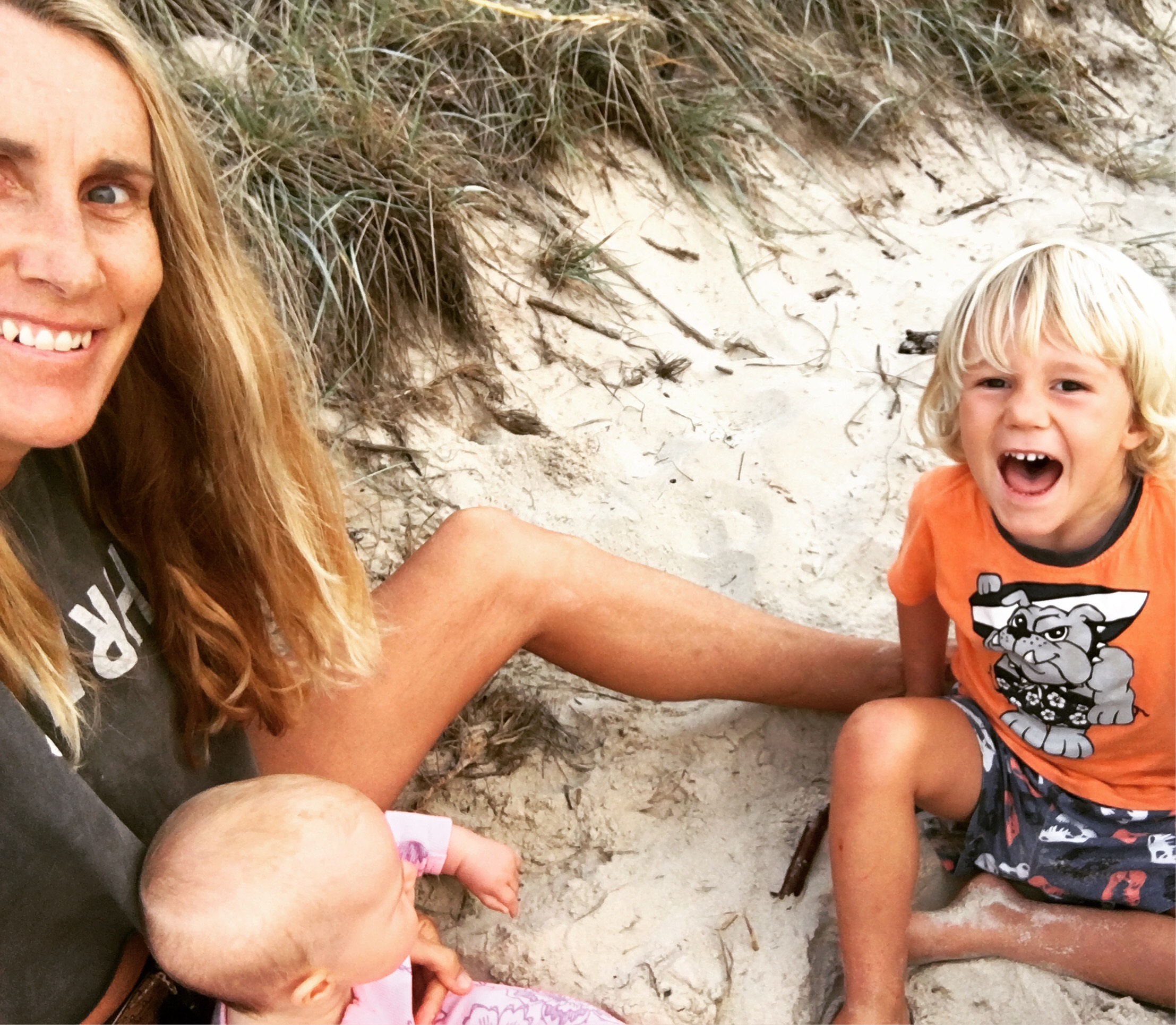 Jenny with her two kiddies