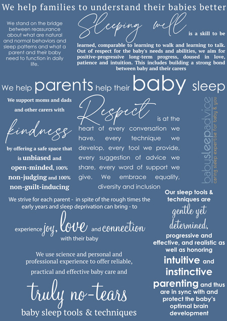 Baby sleep advice Mission Statement