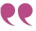 Quotation marks for testimonials
