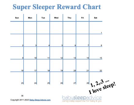 A Sticker Reward Chart to help your Toddler Sleep (free ...