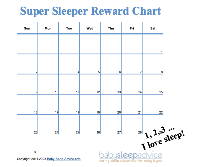 Bedtime Sticker Chart Printables