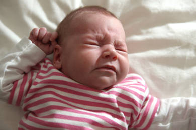 Newborn sneezing